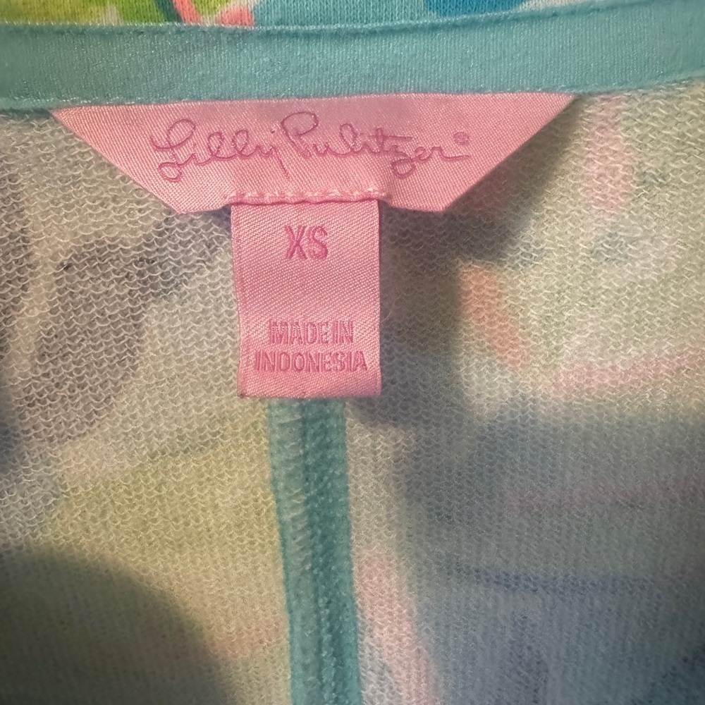 LILLY PULITZER Deedee Swing Jacket Serenity Now Size XS - Picture 2 of 4